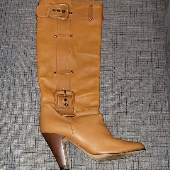 Giuseppe Zanotti Brown Leather Heeled Boots VINTAGE - Picture 7 of 14